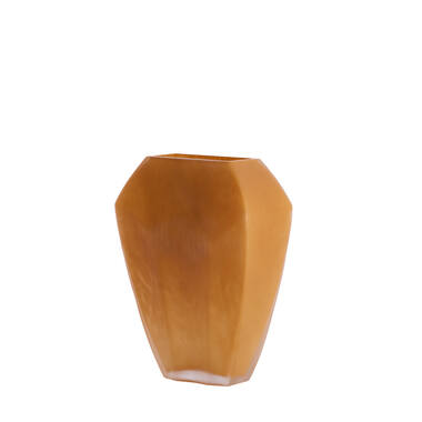 Vase 25x12,5x33,5 cm VIONNA glass caramel