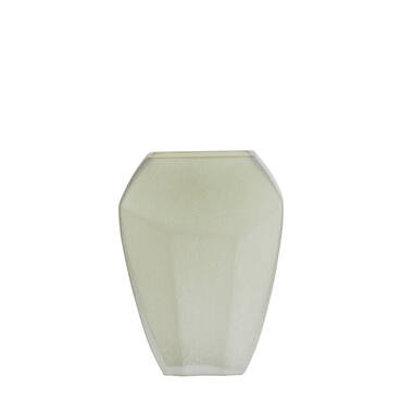 Vase 25x12,5x33,5 cm VIONNA glass olive green