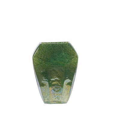 Vase 25x12,5x33,5 cm VIONNA glass dark green lustre