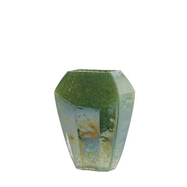 Vase 25x12,5x33,5 cm VIONNA glass dark green lustre