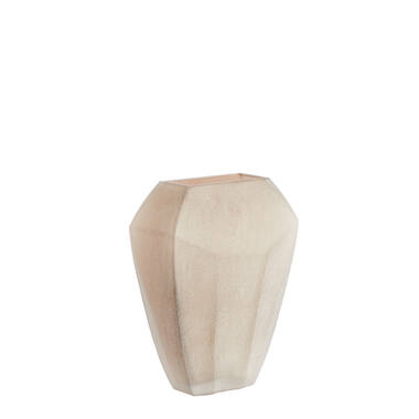 Vase 25x12,5x33,5 cm VIONNA glass light brown