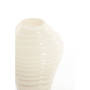 Vase Ø18x25 cm FENLOR glass cream