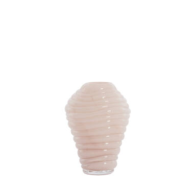 Vase Ø13x18 cm FENLOR glass light pink