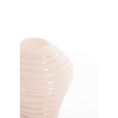 Vase Ø13x18 cm FENLOR glass light pink