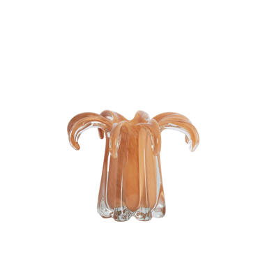 Vase Ø24x19 cm AVENIA glass caramel