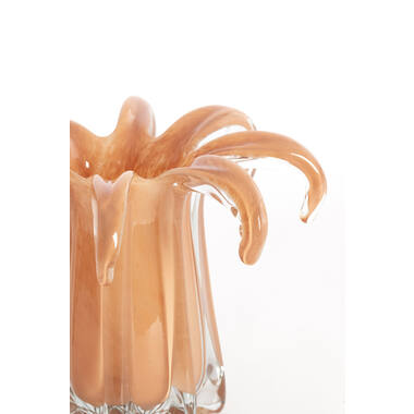 Vase Ø24x19 cm AVENIA glass caramel