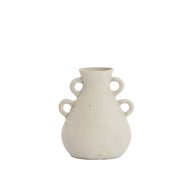 Vase deco Ø28,5x35 cm ZEPHAN matt cream