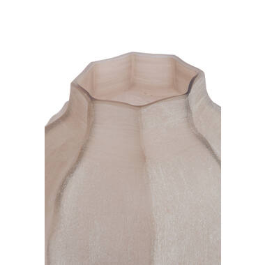 Vase Ø27x26 cm TEJEDA glass light brown