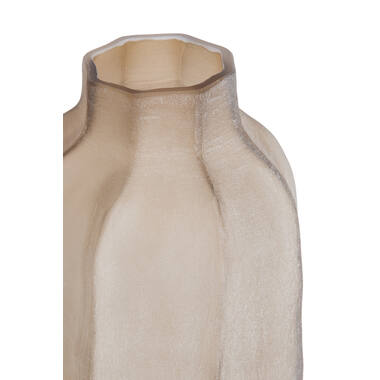 Vase Ø20,5x38 cm TEJEDA glass light brown
