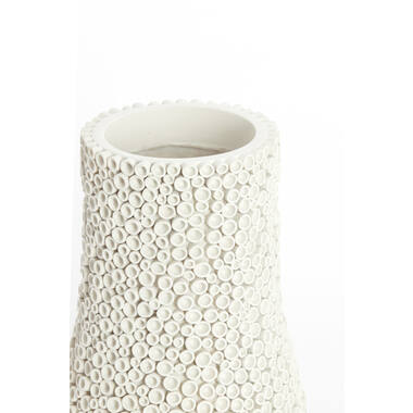 Vase deco Ø20x26 cm OLVERA cream