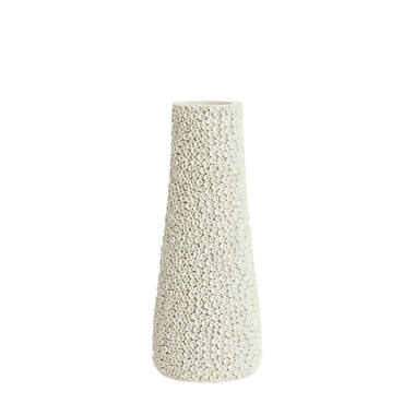 Vase deco Ø20,5x49 cm OLVERA cream