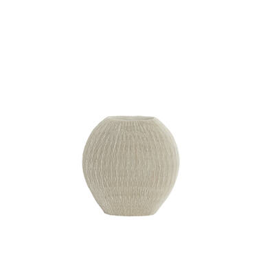Vase deco 41x13x39,5 cm BUBIO cream