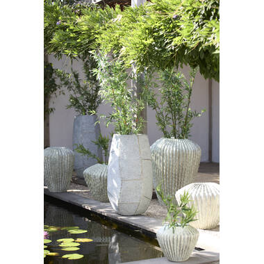 Pot deco 50x47x105 cm AGELO blue grey