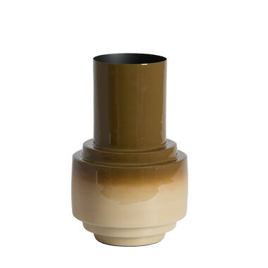 Vase deco Ø22x33,5 cm CARIMA dark brown+sand