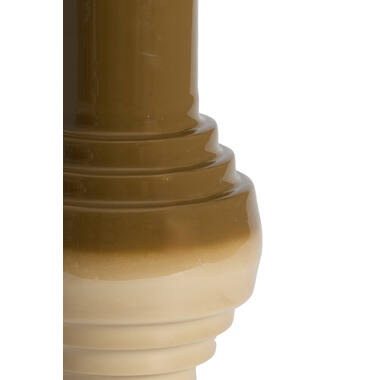 Vase deco Ø24x36 cm CARIMA dark brown+sand