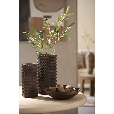 Vase deco Ø17x32,5 cm CALDRAS dark brown
