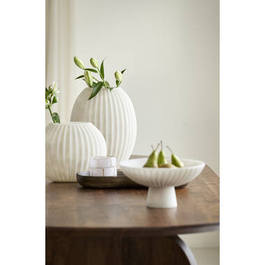 Vase 29x18x24 cm MIRALLI cream