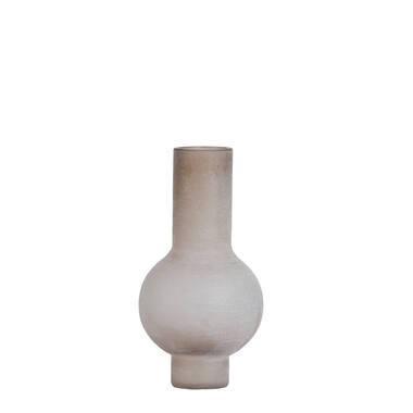 Vase Ø25x48,5 cm LAZARO glass matt light brown