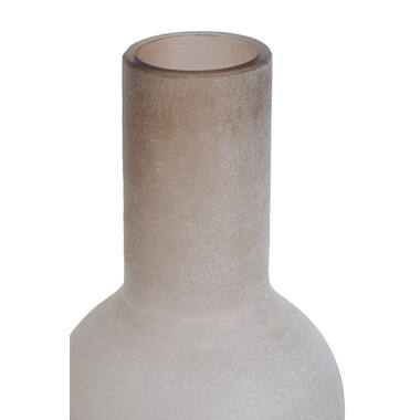 Vase Ø25x48,5 cm LAZARO glass matt light brown