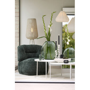 Vase 43x16x43 cm SANTINO glass clear green