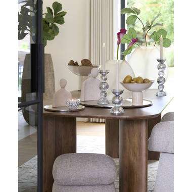 Vase 43x16x43 cm SANTINO glass matt light brown