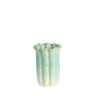 Vase deco Ø16x23 cm SEDONI ceramics green+light blue