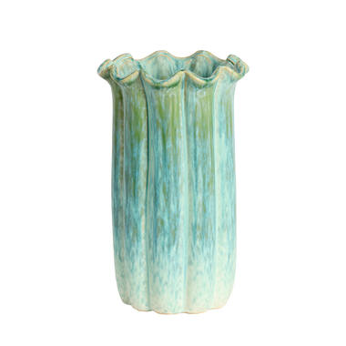 Vase deco Ø23,5x38 cm SEDONI ceramics green+light blue