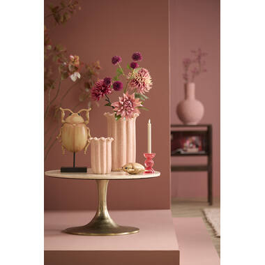 Vase deco Ø23,5x38 cm SEDONI ceramics light peach