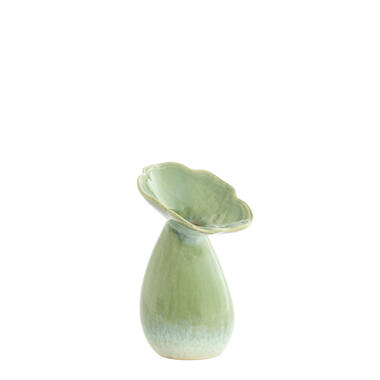 Vase deco Ø10,5x19,5 cm CULLA ceramics green+light blue