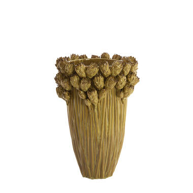 Vase deco Ø30x45,5 cm FYNARA ceramics ocher yellow