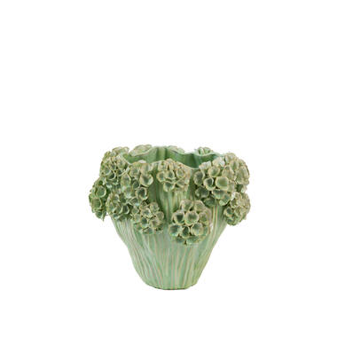 Vase deco Ø38x32 cm LUSERNA ceramics mint green