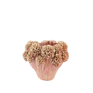 Vase deco Ø38x32 cm LUSERNA ceramics light pink
