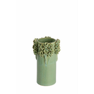 Vase deco Ø16x24 cm LUSERNA ceramics mint green