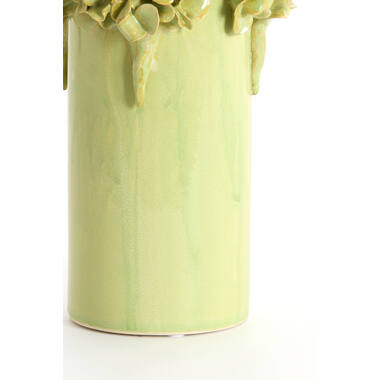 Vase deco Ø16x24 cm LUSERNA ceramics mint green