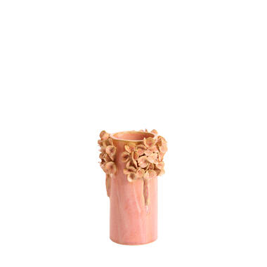 Vase deco Ø13x18 cm LUSERNA ceramics light pink