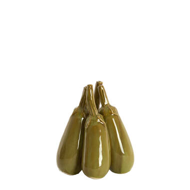 Vase deco Ø12,5x18 cm CORVARA ceramics green-brown