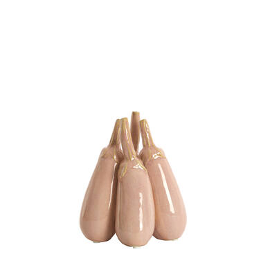 Vase deco Ø12,5x18 cm CORVARA ceramics light pink