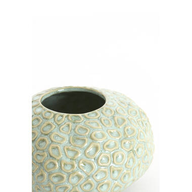 Tealight Ø16,5x9,5 cm CAREZZA ceramics light green