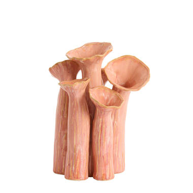 Vase deco 24x21x31 cm MISURINA ceramics pink