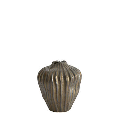 Vase deco Ø22x25 cm VECHHIA ceramics antique bronze