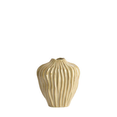 Vase deco 21x13x25 cm VECHHIA ceramics light brown