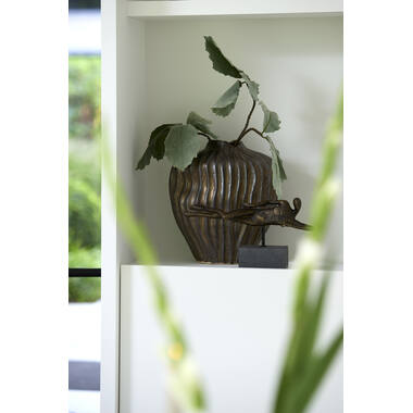 Vase deco 30x19x35 cm VECHHIA ceramics antique bronze