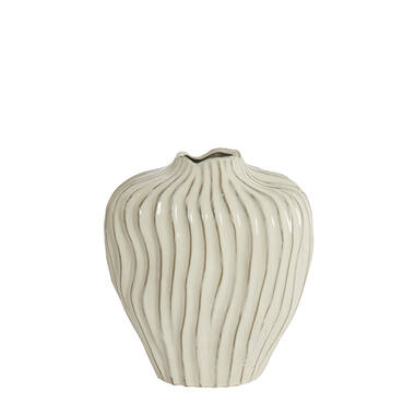 Vase deco 30x19x35 cm VECHHIA ceramics cream