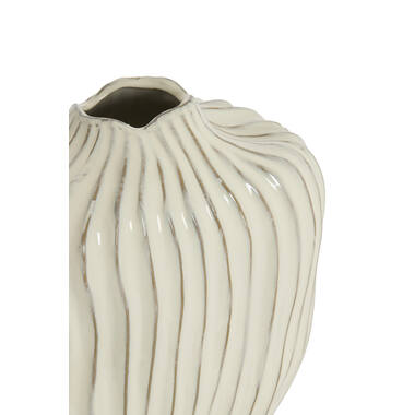 Vase deco 30x19x35 cm VECHHIA ceramics cream