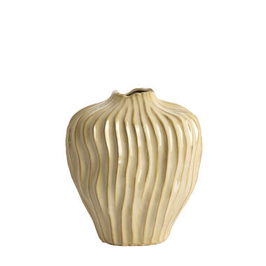 Vase deco 30x19x35 cm VECHHIA ceramics light brown