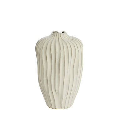Vase deco Ø26x40 cm VECHHIA ceramics cream