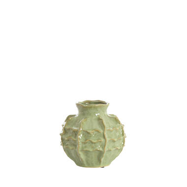 Vase deco Ø21x20 cm LOSETO ceramics green