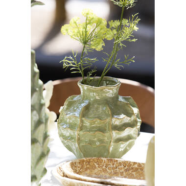 Vase deco Ø21x20 cm LOSETO ceramics green