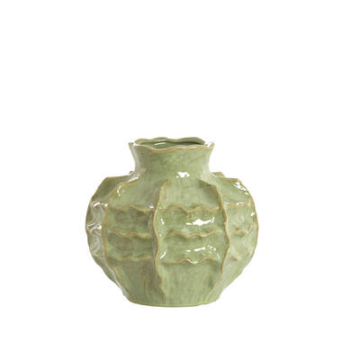 Vase deco Ø30x28 cm LOSETO ceramics green