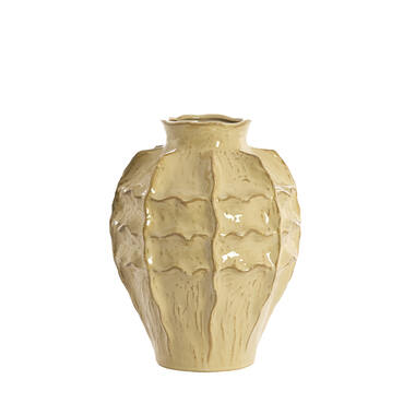 Vase deco Ø26x35 cm LOSETO ceramics light brown